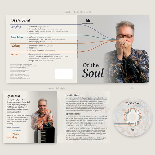 Of the Soul: CD wallet and disc for a harmonica album