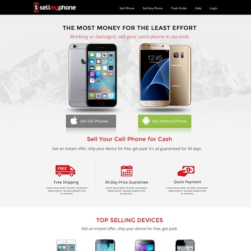 SellMyPhone Website Design