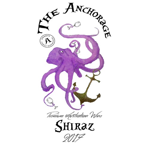 Nautical themed wine logo