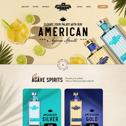 Web Design for American Agave Spirits