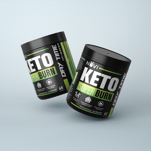 Novi Keto Super Burn – Daytime Fat Burner Packaging Design