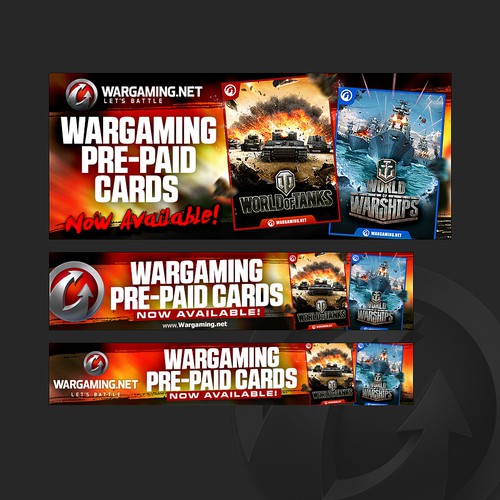 Wargaming Pre-Paid Card Banner Ad Design