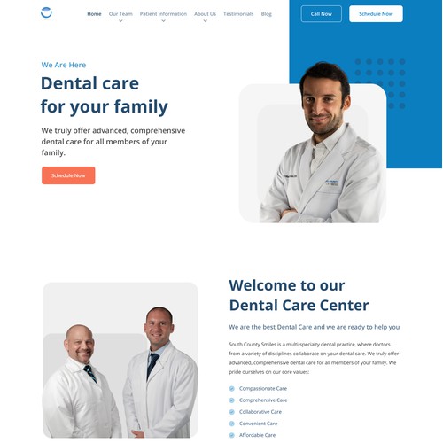 South County Smiles-Homepage Redesign