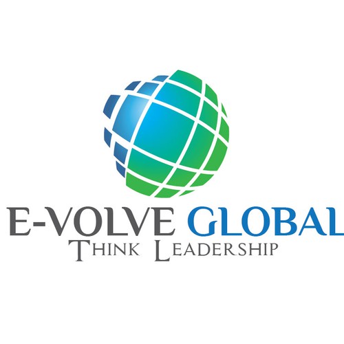 Can you create both Professional & FUN logo for E-Volve Global? ThinkLeadership!