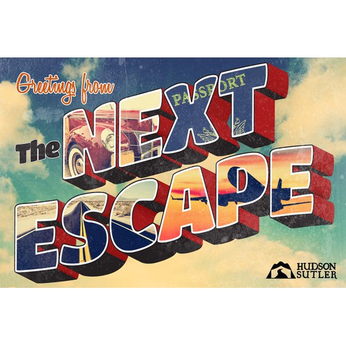 Next Escape: Vintage Postcard for Hudson Sutler