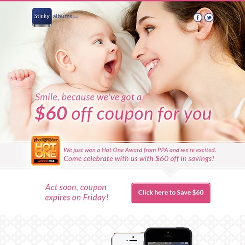 Calling awesome designers!  Create marketing e-blast for successful tech photography company