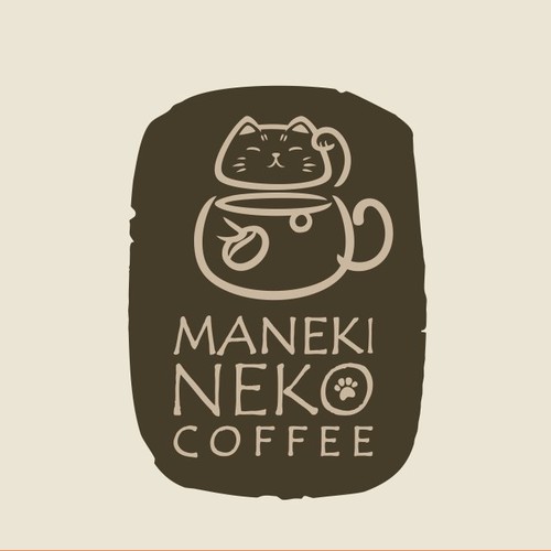 Logo for a ManekiNeko themed cafe