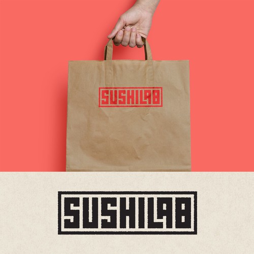 Typographic logo for Sushi Lab