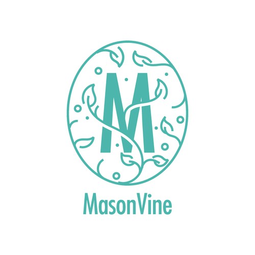 M + Vine Logo Design (Unused)