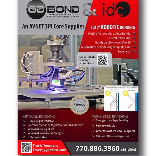 Flyer for Robotic Optical Bonding Factory