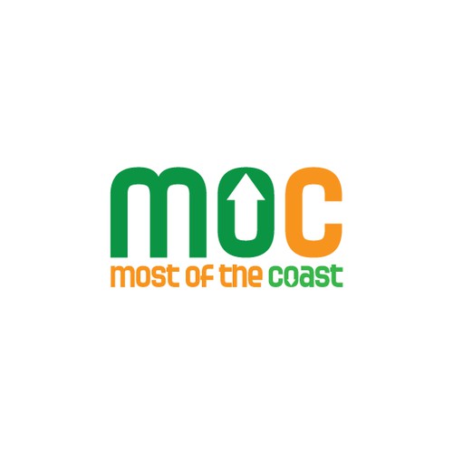 Create a Fun and Eye-Catching Logo for "Most of the Coast"