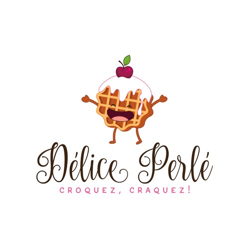 Logo for waffle food truck