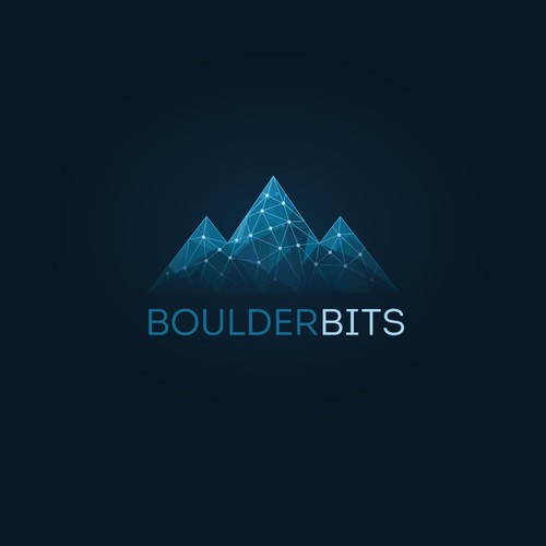 Logo concept for tech startup studio Boulder BITS