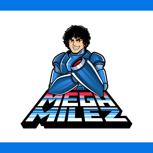 Conceptualize a Modern, Unique and Striking Logo/Character for MegaMilez (Spin off Mega Man)