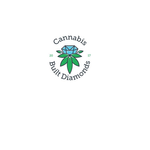 Logo Design for Cannabis Built Diamonds