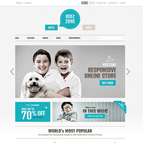Responsive Web Designs for Ecommerce Themes (10+ winners guaranteed)