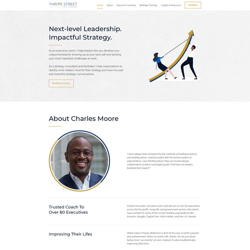 Minimal Website Design For A Personal Consulting Firm