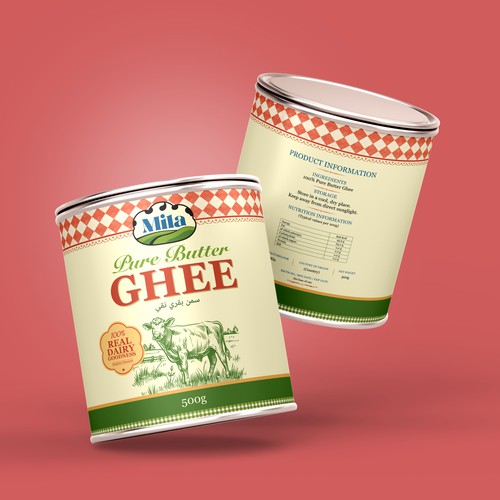 Mila Pure Butter Ghee — Packaging Concept