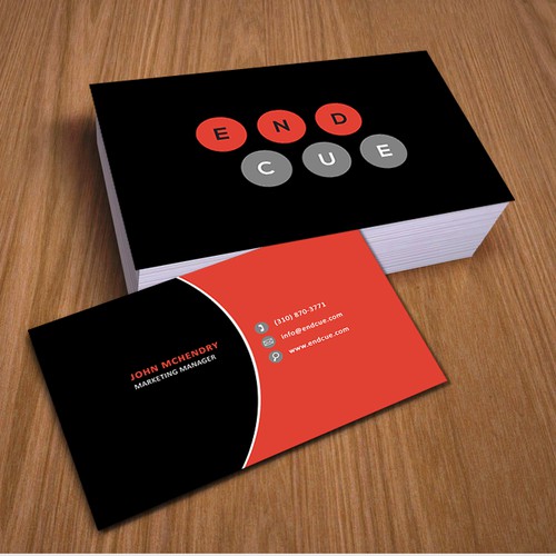 Modern Business card design for End Cue