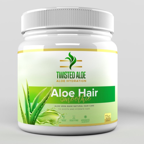 Simple but impactful Aloe Label design
