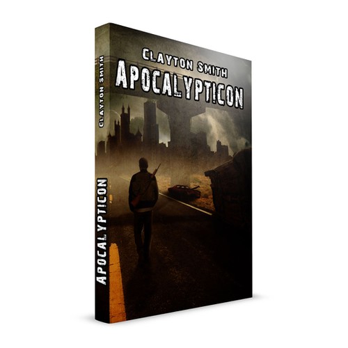 A comic-book style book cover my novel, Apocalypticon