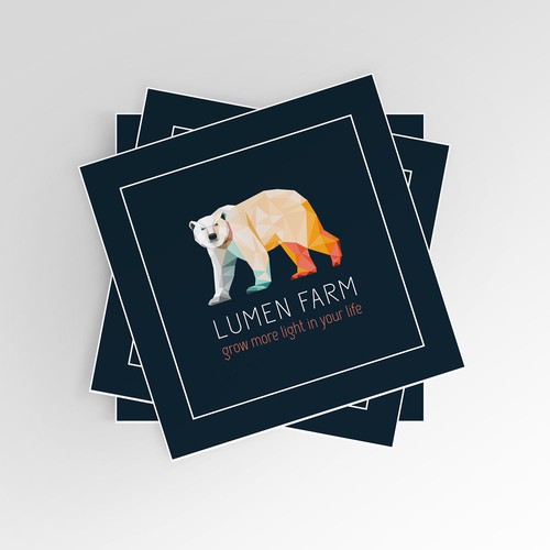 Bold logo concept for Lumen Farm