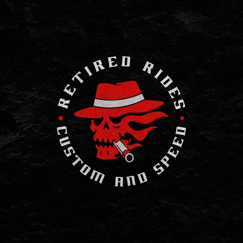 Skull Flame Logo For Sale
