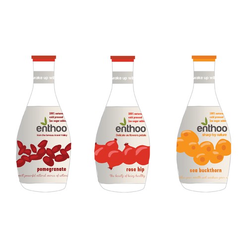 Packaging for a new line of fruit juices