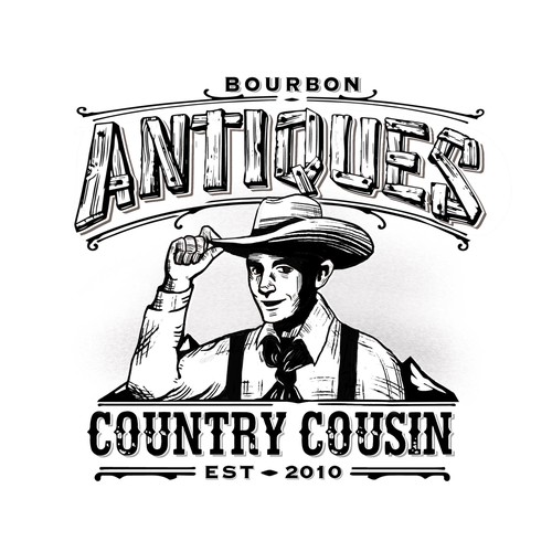 Country cousin antique shop design