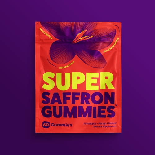 Packaging Design for Saffron Gummies