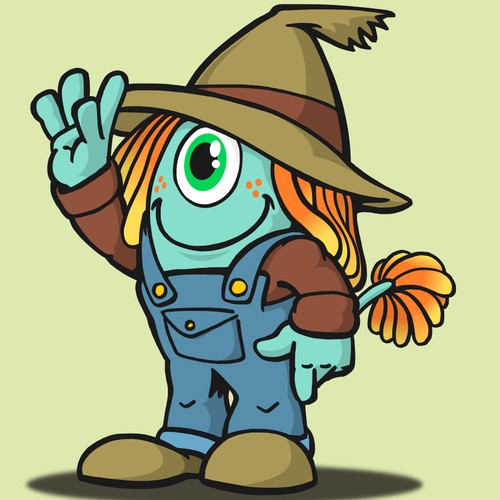 Costume character for farm fair