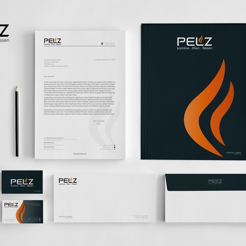  Stationery design for PELZ.