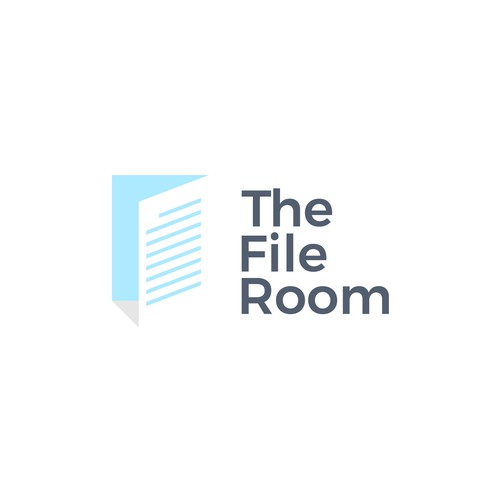 Combination Mark logo concept for The File Room 
