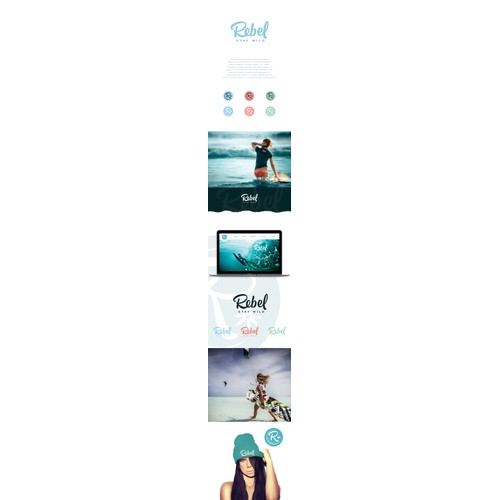 Bold logo for fashion apparel design surf