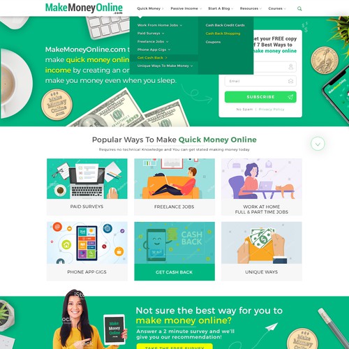 MakeMoneyOnline needs a market leading tight design