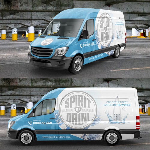 Full wrap design for Spirit of Drini Company