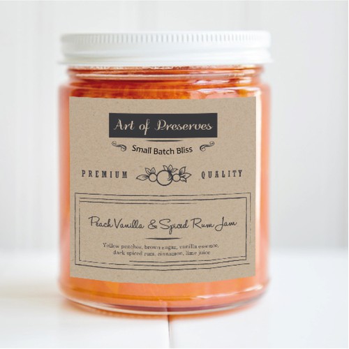 Design a fabulous label for indie food company jars.