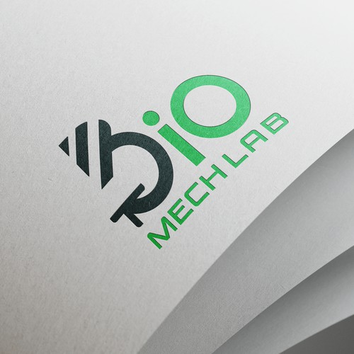 Logo design for "BioMech Lab" biotechnology research company