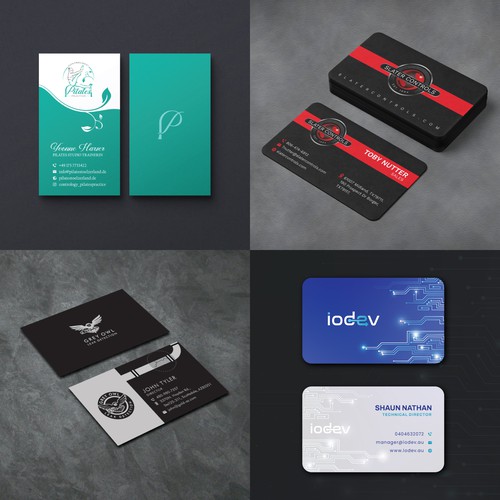 Simple and professional business card designs