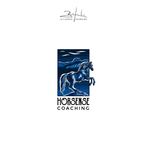 Horse coaching logo