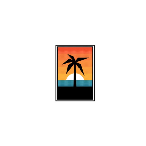Minimal Retro Palm Logo