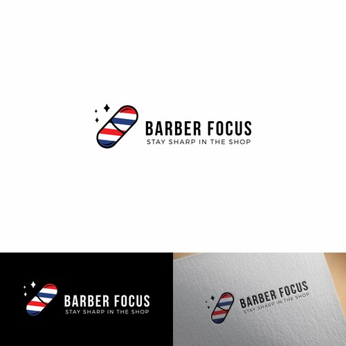 Clever and Modern Logo for Barber Focus