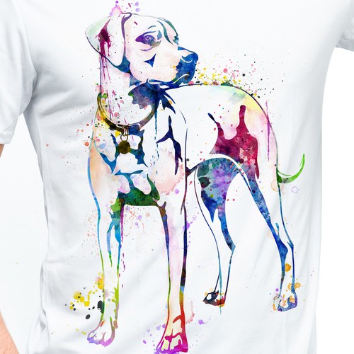 Dog Bright Water Colors-My winning design