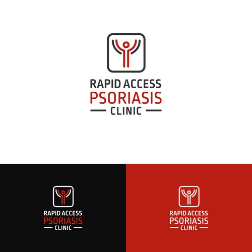 Modern iconic logo for a dermathology clinic