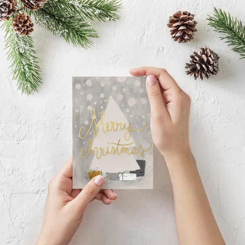 Christmas Greeting Card Design and Lettering