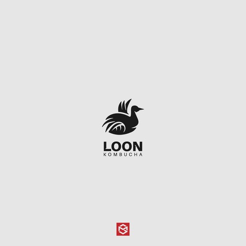 Loon logo for organic tea brand