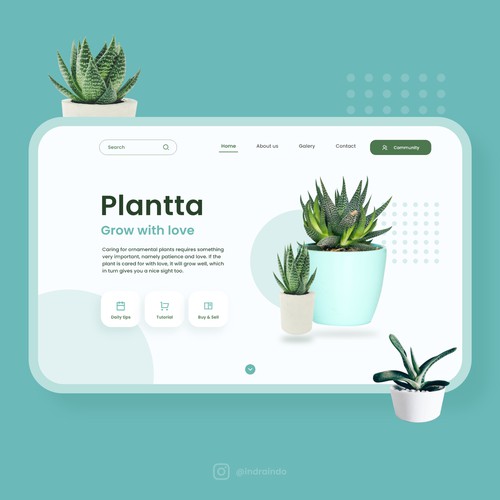 Plant Landing Page Design