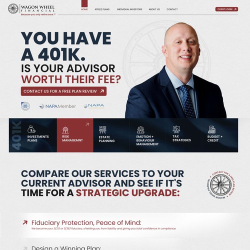 Financial Services Website Redesign