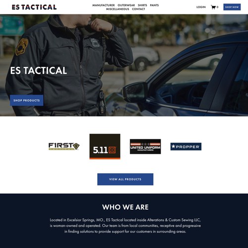 ES Tactical E-commerce Design Updates