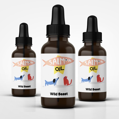 Salmon Oil Label